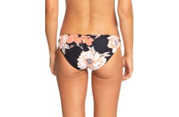 Image of Roxy Beach Classics Full Bikini Bottoms - Womens, Anthracite S New Flowers, Large, ERJX403754-KVJ7-L