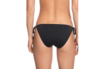Image of Roxy Beach Classics Tie-Side Bikini Bottoms - Womens, True Black, Large, ERJX403674-KVJ0-L