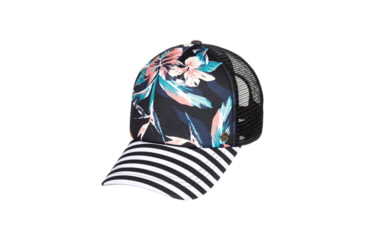 Image of Roxy Beautiful Morning Trucker Hat - Womens, Anthracite Tropicoco, One Size, ERJHA03678-KVJ7-