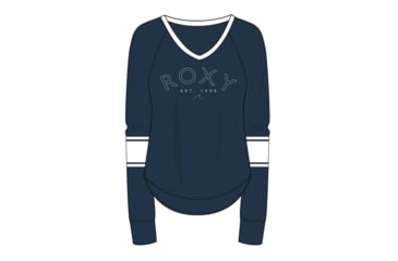 Image of Roxy Chill Zone A Long Sleeve Tee - Womens, Mood Indigo, Medium, ERJZT04775-BSP0-M