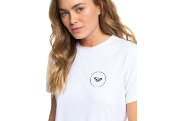 Image of Roxy Enjoy Waves Ss Lycra - Womens, Bright White, Small, ERJWR03254-WBB0-S