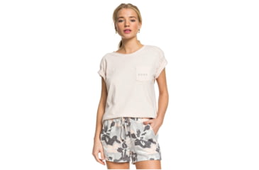 Image of Roxy Forbidden Summer Cozy Sweat Shorts - Womens, Heritage Heather Darwin, Small, ERJNS03263-SGR6-S