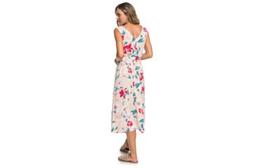 Image of Roxy In The Mood For Dance Wrap-Front Midi Dress - Womens, Ivory Cream New Flowers, Small, ERJWD03336-TFM6-S