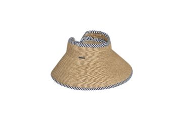 Image of Roxy Kiss The Ocean Capeline Straw Visor - Womens, Natural, Small/Medium, ERJHA03594-YEF0-S/M