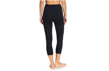 Image of Roxy Lonely Baby Capri Sports Leggings - Womens, Anthracite, Large, ERJWP03028-KVJ0-L