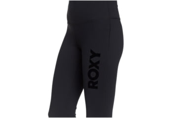 Image of Roxy Lonely Baby Capri Sports Leggings - Womens, Anthracite, Large, ERJWP03028-KVJ0-L