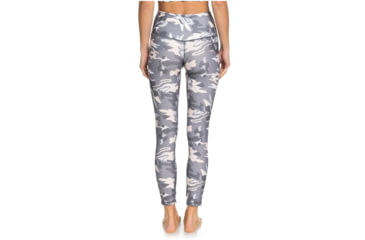 Image of Roxy Night Fall High Waist Fitness Leggings - Womens, Charcoal Heather Darwin, Large, ERJNP03299-SZCH-L