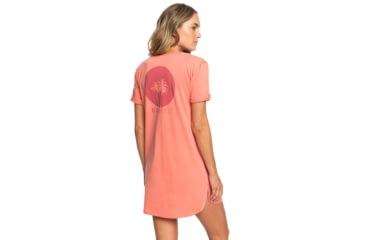 Image of Roxy Pacific Groove Short Sleeve T-Shirt Dress - Womens, Lantana, Small, ERJKD03256-MJM0-S