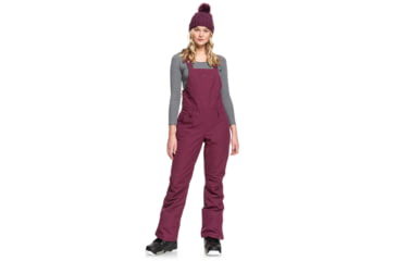 Image of Roxy Rideout Bib Pants - Womens, Grape Wine, Small, ERJTP03084-PSF0-S