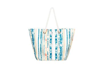 Image of Roxy Sunseeker 30L Straw Beach Bag - Womens, Bright White River, One Size, ERJBT03137-WBB4-1sz