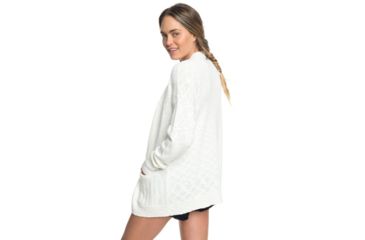 Image of Roxy Valley Shades Cardigan - Womens, Marshmallow, Small, ERJSW03330-WBT0-S