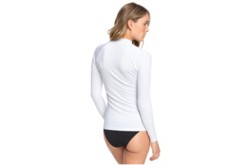 Image of Roxy Wholehearted Long Sleeve Rashguard - Womens, White, Medium, ERJWR03408-WBB1-M