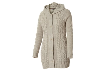 Image of Royal Robbins Ahwahnee Hooded Cardigan - Women's-Lt Khaki-X-Large