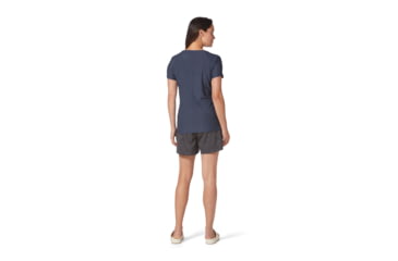 Image of Royal Robbins Amp Lite S/S Tee - Womens, Navy Htr, Large, Y311029-760-L