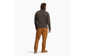 Image of Royal Robbins Baylands Lined 1/2 Zip - Mens, Black Olive Htr, Large, Y417017300L