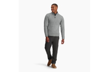 Image of Royal Robbins Baylands Lined 1/2 Zip - Mens, Lt Pewter Htr, Extra Large, Y417017612XL