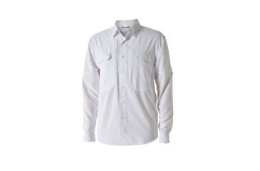 Image of Royal Robbins Bug Barrier Expedition Men's Long Sleeve Shirt, White, L 42199-WHITE-L