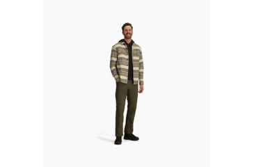 Image of Royal Robbins Clouds Rest Hemp Long SLeeve - Mens, Bistre Pacific Crest Stripe, Medium, Y12600123-224RR-M