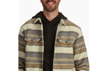 Image of Royal Robbins Clouds Rest Hemp Long SLeeve - Mens, Bistre Pacific Crest Stripe, Medium, Y12600123-224RR-M