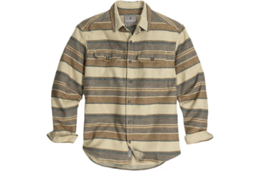 Image of Royal Robbins Clouds Rest Hemp Long SLeeve - Mens, Bistre Pacific Crest Stripe, Medium, Y12600123-224RR-M