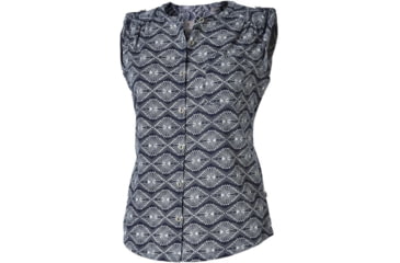Image of Royal Robbins Cool Mesh Batik Camp Shirt - Women's -Deep Blue-Small
