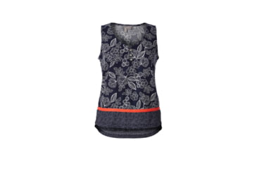 Image of Royal Robbins Cool Mesh Eco-Women's Tank Top Print, Deep Blue Flowers, 8 60186-DP BLUE FLWR-8