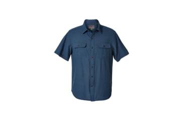 Image of Royal Robbins Cool Mesh Men's Short Sleeve Shirt, Blue Stone Xd, L 71914-BLUE STONE XD-L