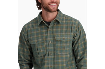Image of Royal Robbins Covert Cord Organic Cotton Long Sleeve - Mens, Arctic Sea Pioneer Pld, Extra Large, Y722019321XL