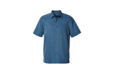 Image of Royal Robbins Desert Pucker Dry Men's Short Sleeve Shirt, Bluestone, S 71200-BLUE STONE-S
