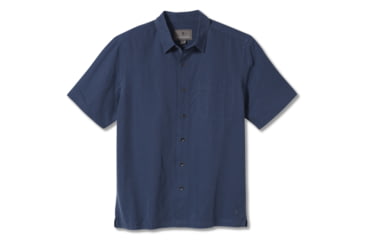 Image of Royal Robbins Desert Pucker Dry Mens Short Sleeve Shirt, Collins Blue, S, Y71200-Collins Blue-S
