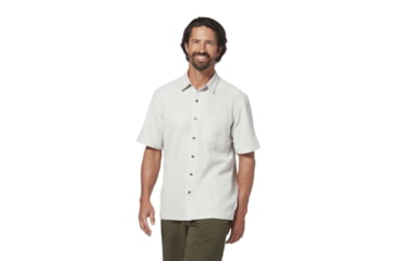 Image of Royal Robbins Desert Pucker Dry Mens Short Sleeve Shirt, Sand Dollar, L, Y71200-Sand Dollar-L