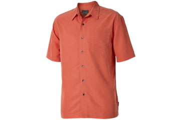 Image of Royal Robbins Desert Pucker Short Sleeve - Men's-Guava-Large