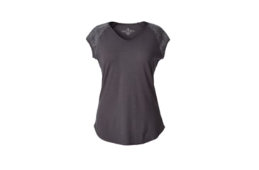 Image of Royal Robbins Flynn Short Sleeve Women's Top, Asphalt, L 61721-ASPHALT-L