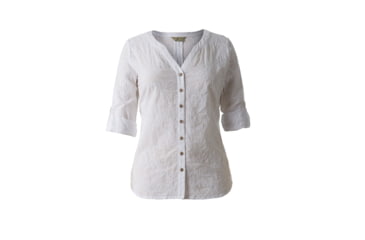 Image of Royal Robbins Grapevine 3/4 Sleeve Shirt - Women's-White-Small