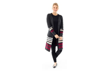 Image of Royal Robbins Highlands Wrap Cardigan - Womens, Charcoal, Extra Small, 39037-18-XS