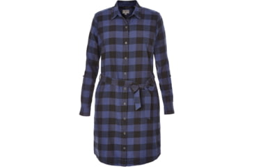 Image of Royal Robbins Jackson Plaid Dress - Women's-Blue Indigo-Medium