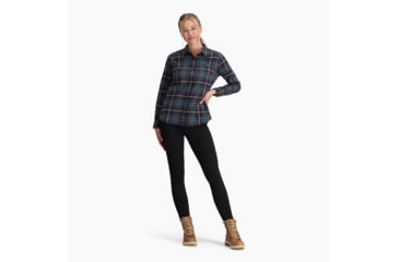 Image of Royal Robbins Lieback Flex Tunic Long Sleeve - Womens, Deep Blue Rush Creek Pld, Extra Large, Y622020466XL