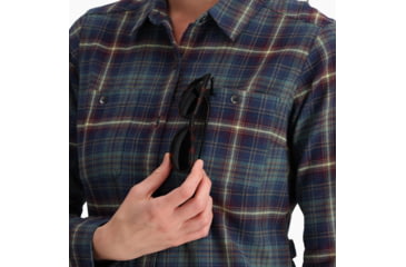 Image of Royal Robbins Lieback Flex Tunic Long Sleeve - Womens, Deep Blue Rush Creek Pld, Extra Large, Y622020466XL