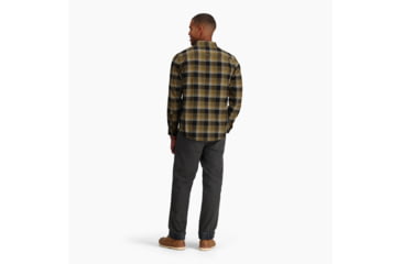 Image of Royal Robbins Lieback Organic Cotton Flannel Long Sleeve - Mens, Dark Olive Timbercove Pld, Small, Y722022336S