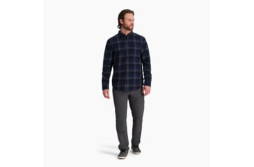 Image of Royal Robbins Lieback Organic Cotton Flannel Long Sleeve - Mens, Syrah Timbercove Pld, Small, Y722022631S