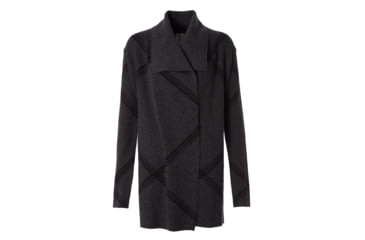 Image of Royal Robbins Merino Front Wrap Cardigan - Womens, Charcoal, Small/Medium, 67498-18-S/M