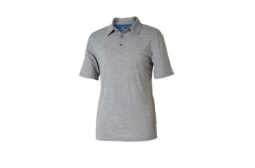Image of Royal Robbins Merinolux Men's Polo, Lt Pewter, S 41023-LT PEWTER-S