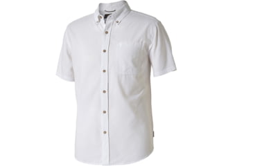 Image of Royal Robbins Mid-Coast Seersucker Short Sleeve - Men's -White-X-Large