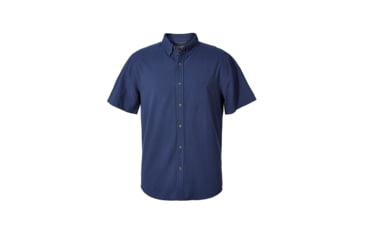 Image of Royal Robbins Mid-Coat Seersucker Men's Short Sleeve Shirt, Collins Blue, S 71187-COLLINS BLUE-S