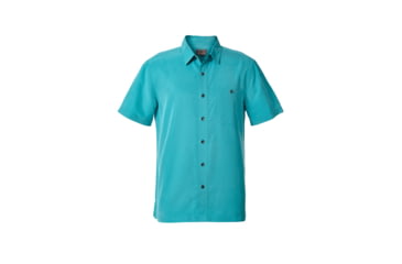 Image of Royal Robbins Mojave Pucker Dry Men's Short Sleeve Shirt, Viridian Green, XXL 71201-VIRIDIAN GREEN-XXL