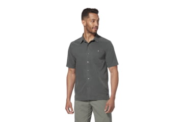Image of Royal Robbins Mojave Pucker Dry Mens Short Sleeve Shirt, Asphalt, XXL, Y71201-ASPHALT-XXL