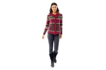 Image of Royal Robbins Mystic Canyon Cardi Knit Sweater - Womens, Rumba Red, Small, 37179-505-S