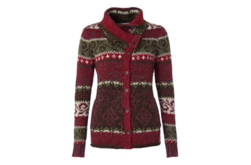 Image of Royal Robbins Mystic Canyon Cardi Knit Sweater - Womens, Rumba Red, Small, 37179-505-S