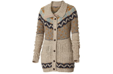 Image of Royal Robbins Mystic Button Cardigan Sweater - Women's-Oatmeal-X-Large