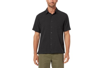 Image of Royal Robbins San Juan Dry Mens Short Sleeve Shirt, Obsidian, M, Y71918-Obsidian-M